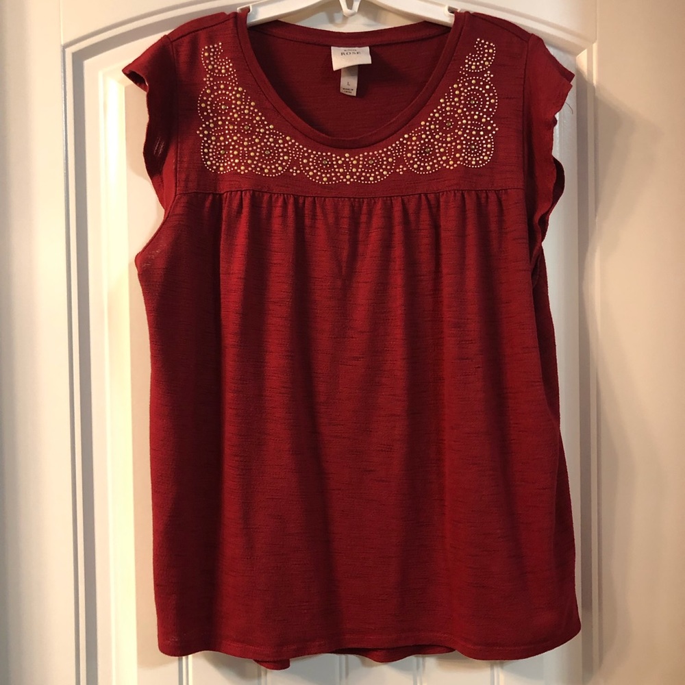 *B1G1HO* EUC Knox Rose Tee